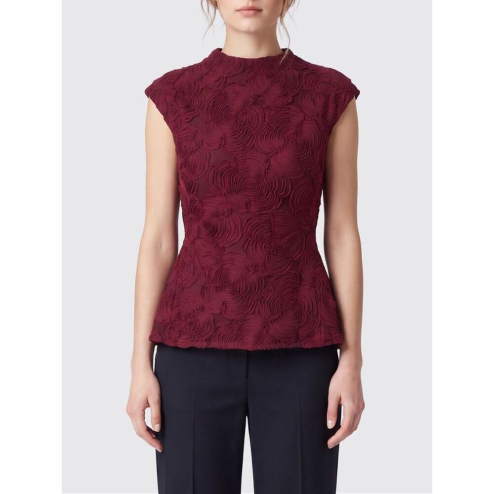 Rotate Women Rotate Slim Fit Mesh Evening Top With Floral Details